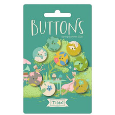 Tilda: Sunday Brunch - Pack of 8 Buttons (0.63" or 16 mm) Tilda: Sunday Brunch - Pack of 8 Buttons (0.63" or 16 mm)