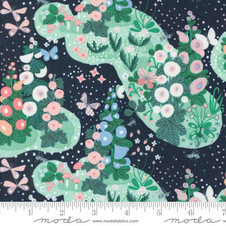 Moda: Love Letter by Lizzy House - Fairy Garden in Peacoat Moda: Love Letter by Lizzy House - Fairy Garden in Peacoat