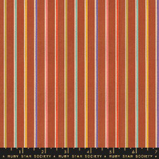 Ruby Star Society: Warp Weft Ooh Lucky Lucky - Sketch Stripe in Maple Ruby Star Society: Warp Weft Ooh Lucky Lucky - Sketch Stripe in Maple