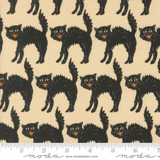 Moda: Home Sweet Haunt by Stacy Iest Hsu - Little Black Cat in Bone