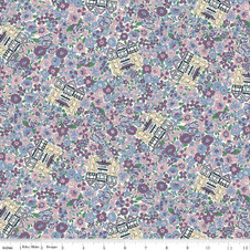 Liberty Quilting: Liberty Flower Shop - Liberty In Bloom B (purple) Liberty Quilting: Liberty Flower Shop - Liberty In Bloom B (purple)
