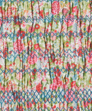Liberty Fabrics: Elysian Smock B (red green) Tana Lawn® Liberty Fabrics: Elysian Smock B (red green) Tana Lawn®