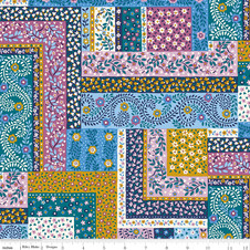 Liberty Quilting: Tudor Celebration - Patchwork Scarves A (blue)