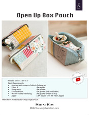 Sewing Illustration by Minki Kim - Open Up Box Pouch Sewing Illustration by Minki Kim - Open Up Box Pouch