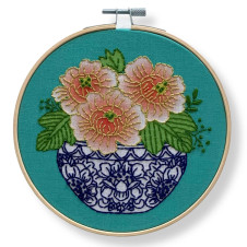 Rikrack: Peony Embroidery Kit Rikrack: Peony Embroidery Kit