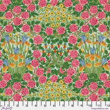 Free Spirit: Campanula in Seaglass (Cotton Lawn 54" Wide)