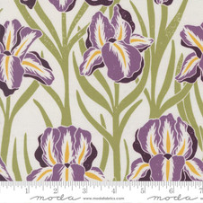 Moda Fabrics: Garden Series by Katharine Watson - Iris in Cream