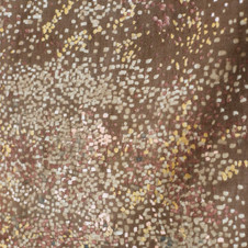 Nani Iro: Water Fall E (cocoa with gold metallic accents) Wata Double Gauze 