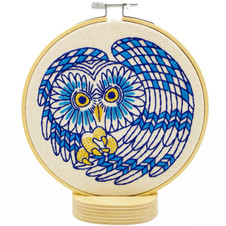 Hook Line & Tinker: Boreal Owl Complete Embroidery Kit