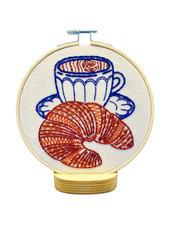 Hook Line & Tinker: Croissant Complete Embroidery Kit