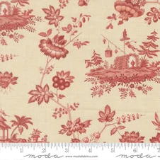 Moda Fabrics: Fleur de Paris by French General - Jardinage in Pearl Garance