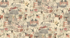 Moda Fabrics: Patriotic Collages by 3 Sisters - Flag