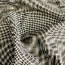 Black Grid (Pure Linen 55" wide)
