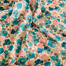 Liberty Fabrics: Serenade C (Peacock Blue Blush) Tana Lawn® 