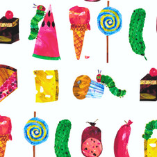 Andover: Eric Carle - The Very Hungry Caterpillar - Lunch Munch - 1/2 yard