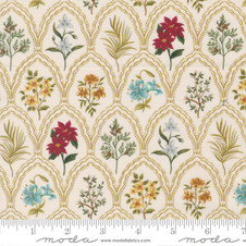 Moda Fabrics: Silent Night by Watercolor Heart - Come Bearing Blooms in Lamb