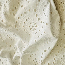Chandelier Eyelet in White (51" wide) - 3 yards