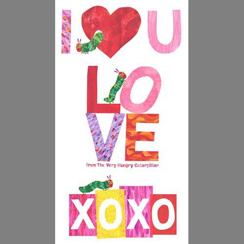 Andover Eric Carle - The Very Hungry Caterpillar - I Love You PANEL (22.5")