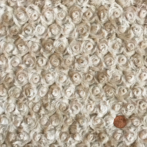 Shannon Fabrics - Marble Rose Cuddle in Sand Ivory (1/2 yard)