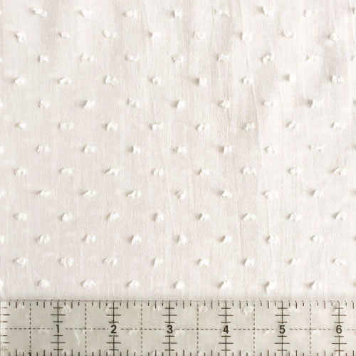Per yard White 100% Cotton Embroidered Swiss Dot Fabrice 56-57 –  SaleandBargain