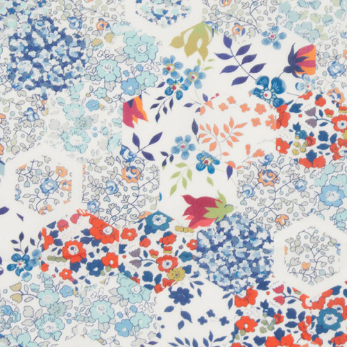 Liberty Fabrics: Patchwork Stories B-CW (Blue Red) Tana Lawn®