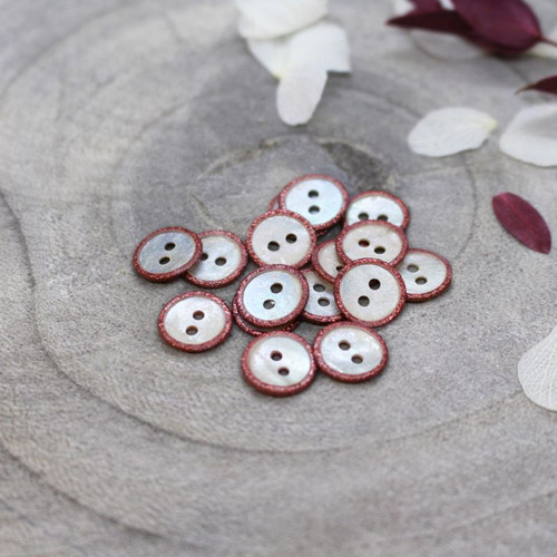 Atelier Brunette - Glitz Button in Terracotta (10 mm)