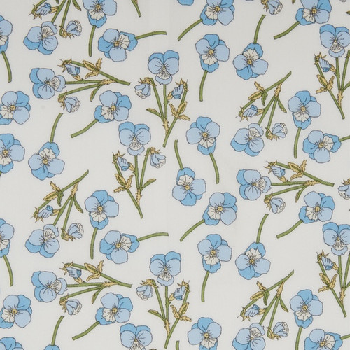 Liberty Fabrics: Ros K (White Blue) Tana Lawn®