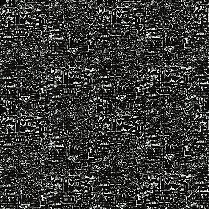 Tootal: Super Classics High Count Poplin - City Speckle in Black (58" wide)