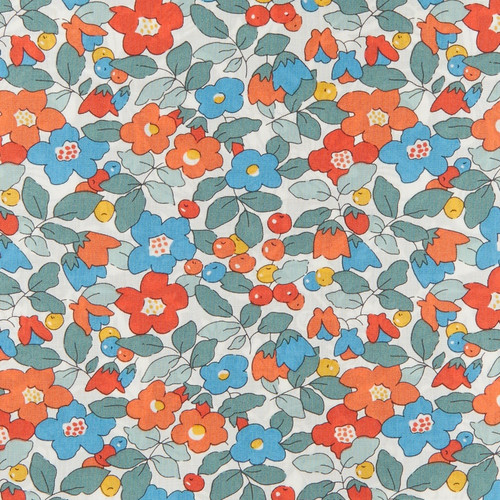 Liberty Fabrics: Betsy Berry C (Orange Blue) Tana Lawn®