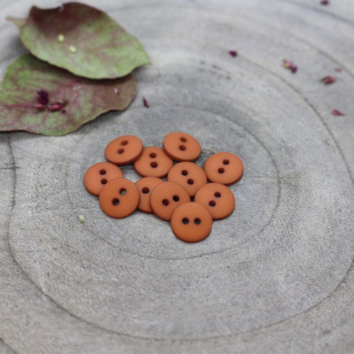 Atelier Brunette - Classic Matte Button in Chestnut (10 mm)