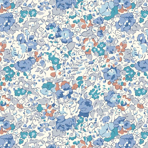 Liberty Fabrics: Claire Aude B Organic Tana Lawn® (Blues)