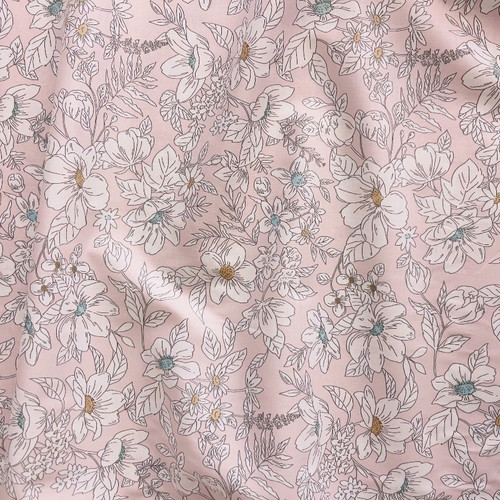 Cosmo: Flower Garden -  Posy on Pale Pink (LAWN) - 0.75 yards