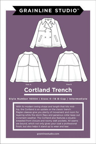 Grainline Studio - Cortland Trench (Size 0-18)