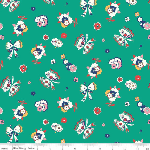 Liberty Quilting: Carnaby - Fluttering Floral B