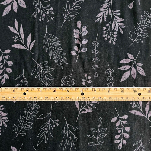 Kokka: Mine - Big Flower in Night (Double Gauze) - 2 yards