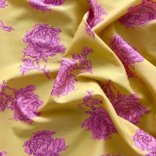 Liberty Fabrics: Shattered Story A (Yellow) Tana Lawn®