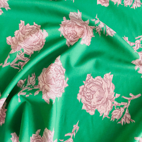 Liberty Fabrics: Shattered Story B (Green) Tana Lawn®