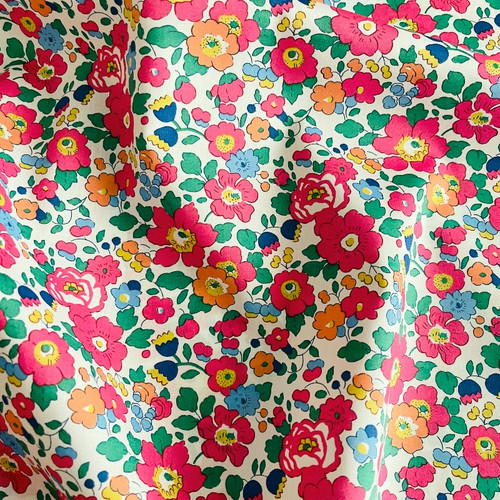 Liberty Fabrics: Betsy V (hot pink orange) Tana Lawn®
