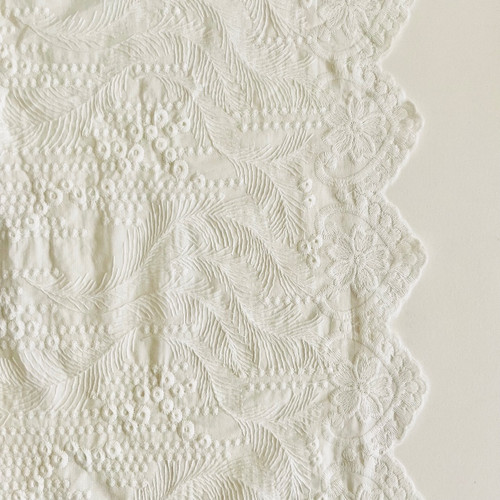 Esmerelda Embroidered Lawn  with Fancy Edge (51" wide)