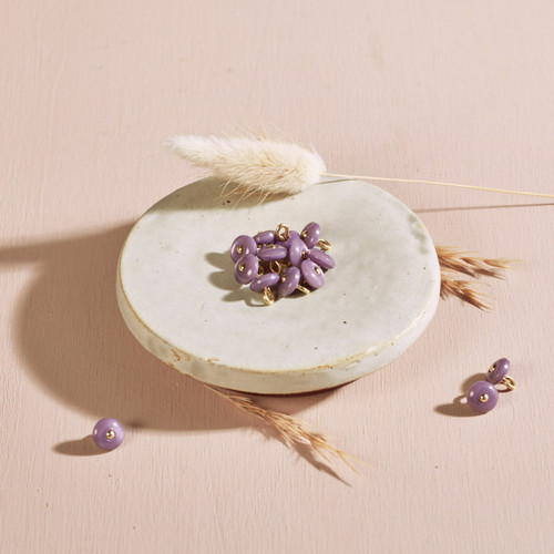 Atelier Brunette - Jewel Button in Divine Parma (9 mm)