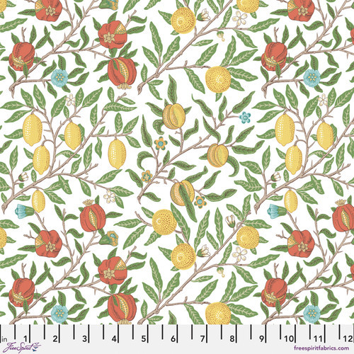 The Original Morris & Co: Leicester - Fruit in White