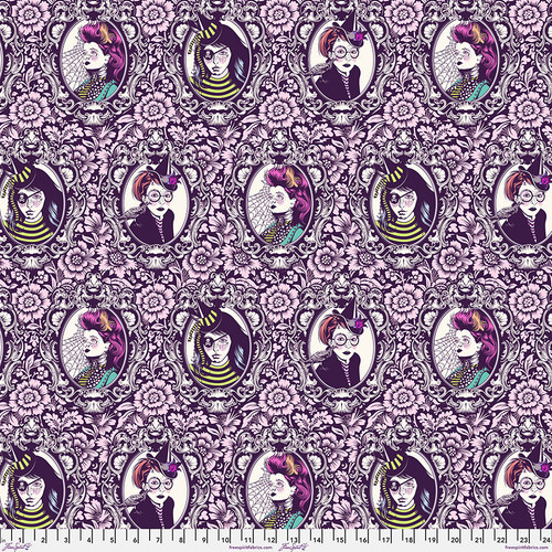 Free Spirit: Nightshade (Deja Vu) by Tula Pink - Mini Coven in Nerium