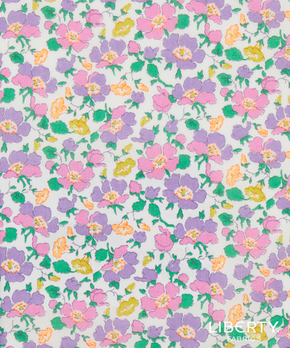 Liberty Fabrics: Mrs Stoneley A (Orchid Neon Orange) Tana Lawn® 