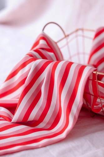 Lise Tailor France - Poppy Stripe (Viscose) - 53" wide