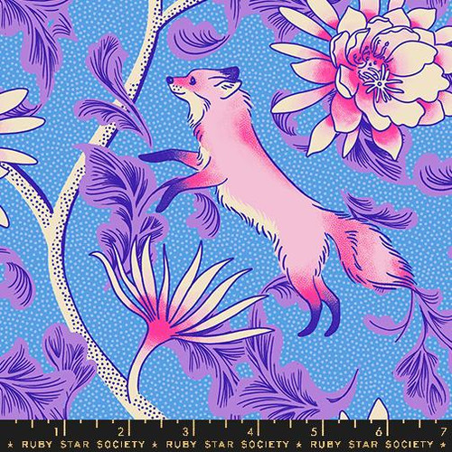 Ruby Star Society: Glow Garden - Fox Bloom in Lindley Blue