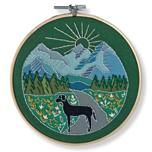Rikrack: Trail Dog Embroidery Kit