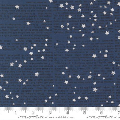Moda Fabrics: Paper Hamlet by Cathe Holden - Paper Stars in Midnight