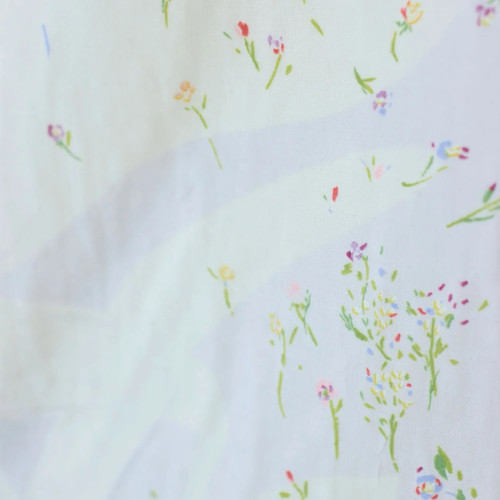 Nani Iro: Sanga A (light gray with pearlized accents) Organic Double Gauze 