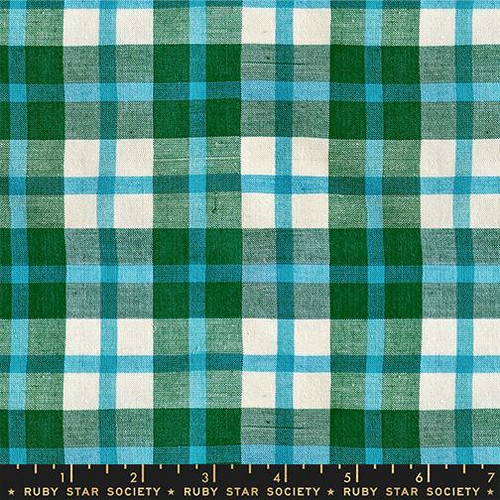 Ruby Star Society: Warp Weft Mystic Fable by Alexia Abegg - Juliet Plaid in Jade