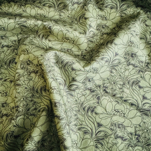 Liberty Fabrics: Penelope's Dance B (Olive) Tana Lawn® 